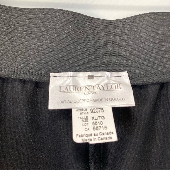 Pleated Wet-Look Stretchy Black Circle Skater Skirt Lauren Taylor BNWT - Picture 8 of 11